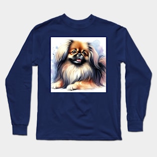 Pekingese Dog Long Sleeve T-Shirt